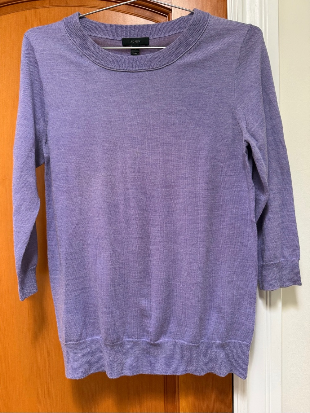 J. Crew Lavender Scoopneck Pullover Sweater